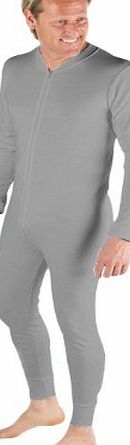 All In One Thermal Underwear Boiler/Union Suit, Various Sizes & Colours [Thermals] (Chest: 36-38 Inches [Medium], Grey)